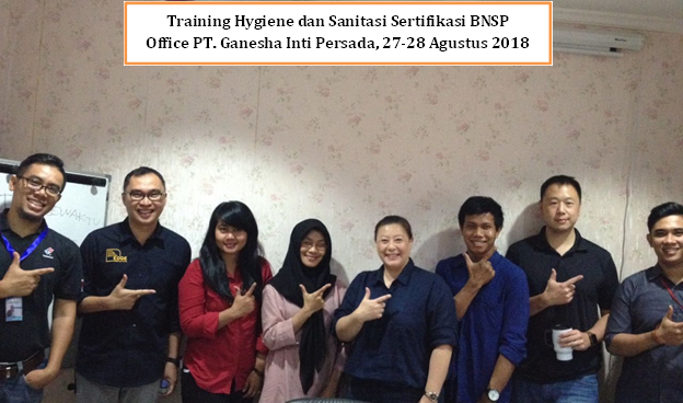 Training Hygiene & Sanitasi untuk Food Handler BNSP
